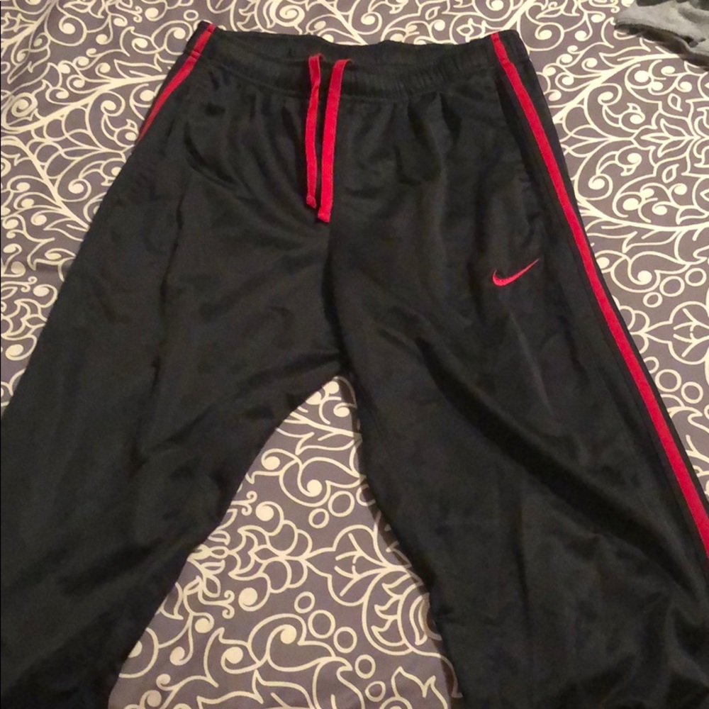 Nike Red Single Striped Joggers